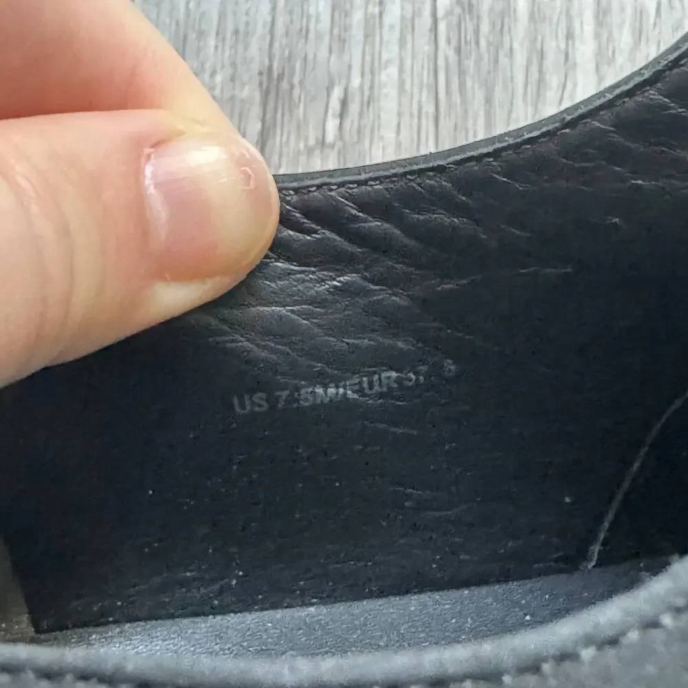 Vince Black Suede Platform Slip-On Sneakers Front Zip Womens 7.5